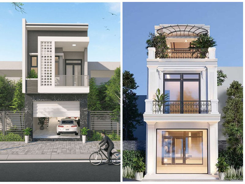 Nhà ống 2 tầng phổ biến ở thành thị hay các khu vực có diện tích hẹp