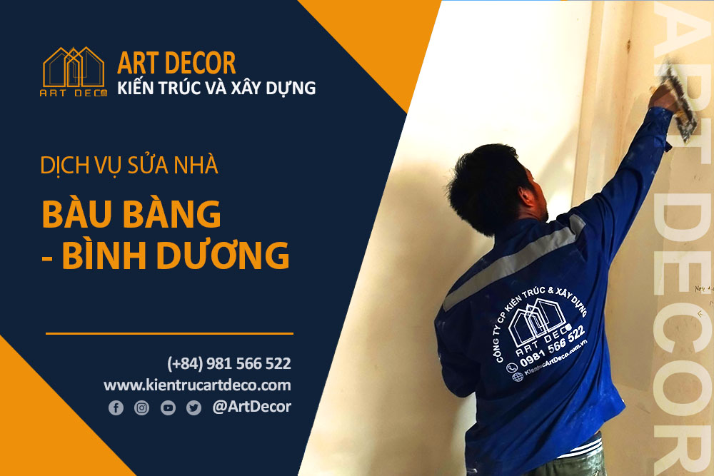 Sửa chữa nhà ở trọn gói và chuyên nghiệp tại Bàu Bàng tỉnh Bình Dương