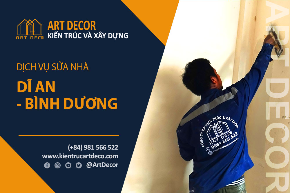 Sửa nhà trọn gói Dĩ An Bình Dương với chi phí thi công tiết kiệm