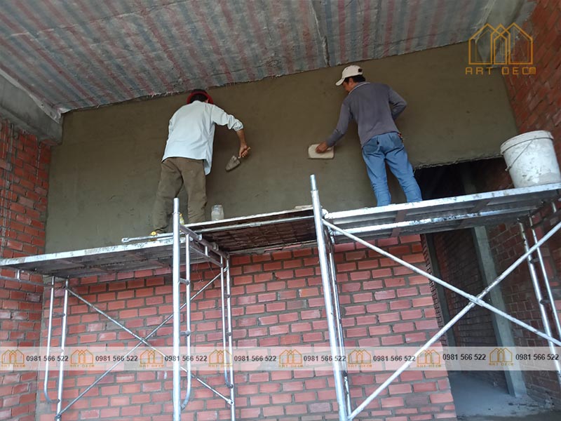 Xây trát ốp lường tường để mở rộng thêm phòng nhà ở Ngọc Lặc Thanh Hóa