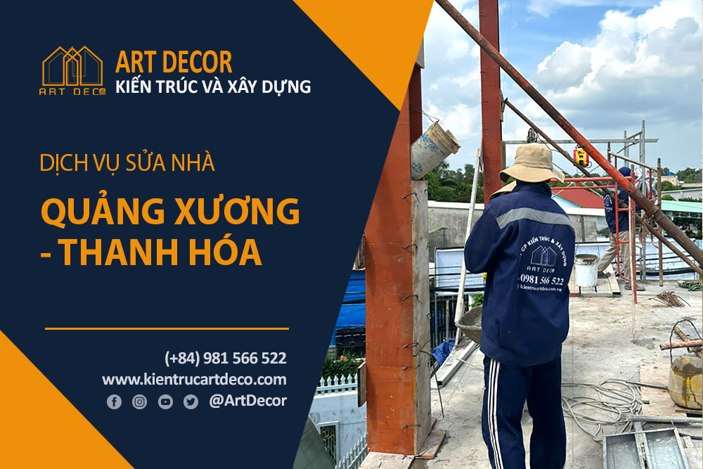 Nhà thầu nhận sửa chữa cải tạo nhà ở Quảng Xương tỉnh Thanh Hóa