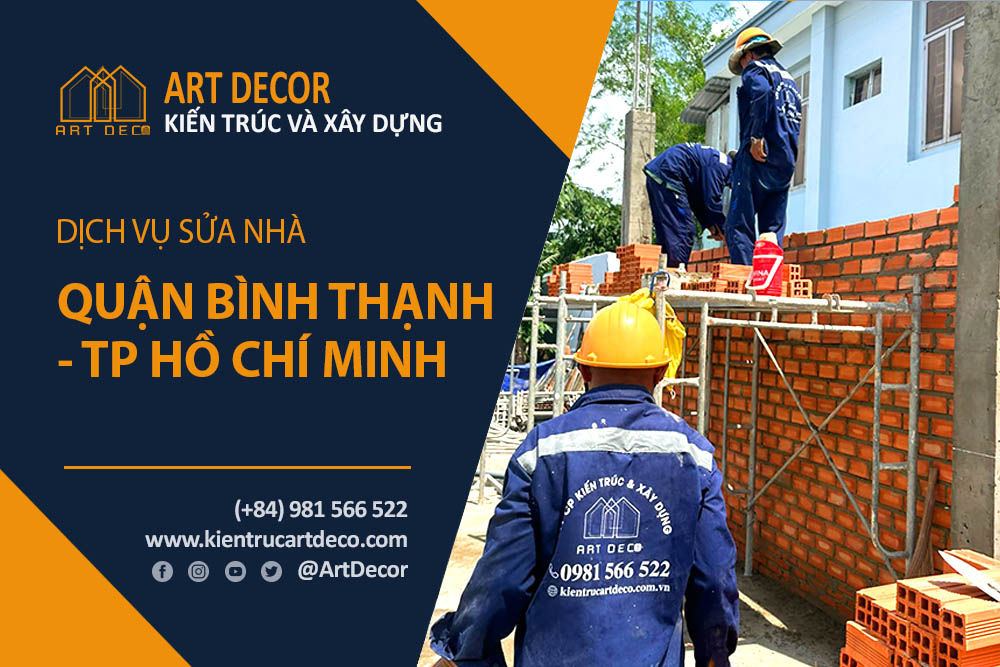 Nhà thầu chuyên nhận sửa chữa nhà ở quận Bình Thạnh