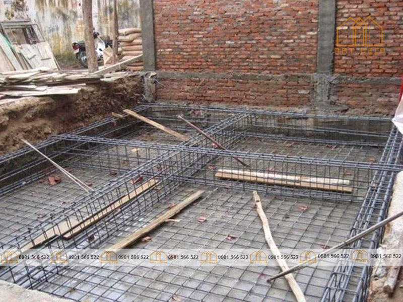 Móng nhà bằng cốt thép