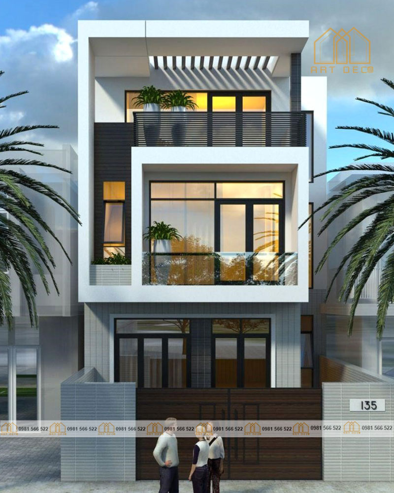 Nhà 1 trệt 2 tầng diện tích 5x15m thịnh hành ở các khu vực đông dân cư