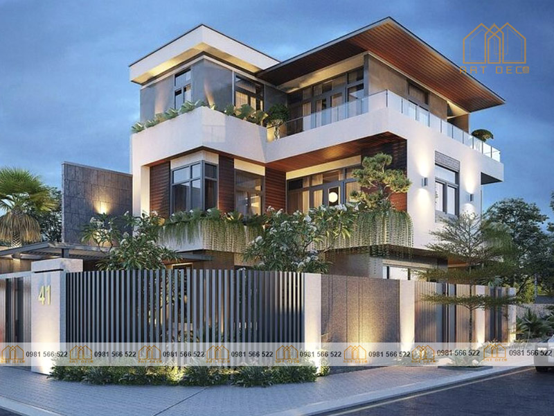 Khối nhà ở hình chữ L giúp bạn có điều kiện sở hữu khu vườn rộng tươi mát