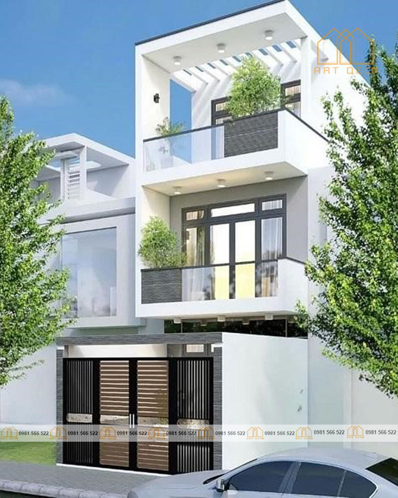 Phong cách hiện đại ưa chuộng gam màu trắng làm nền chủ đạo