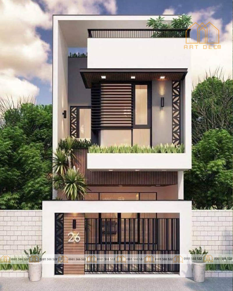 Mẫu nhà cao 2 tầng giúp gia chủ tận dụng tối đa diện tích tại các đô thị