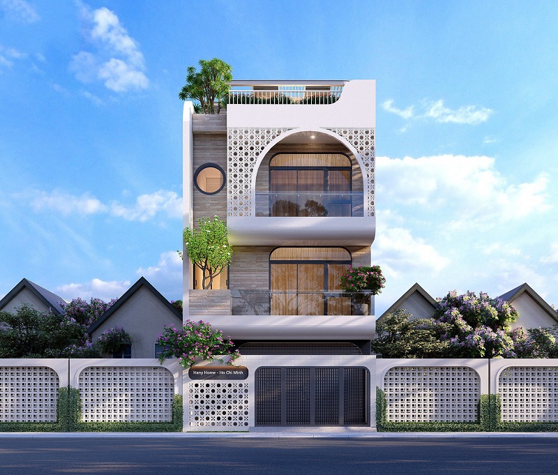 xây nhà 3 tầng đẹp để tiết kiệm tối đa diện tích
