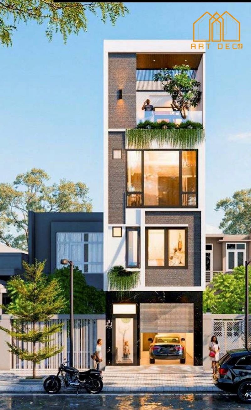 nhà 4 tầng 100m2