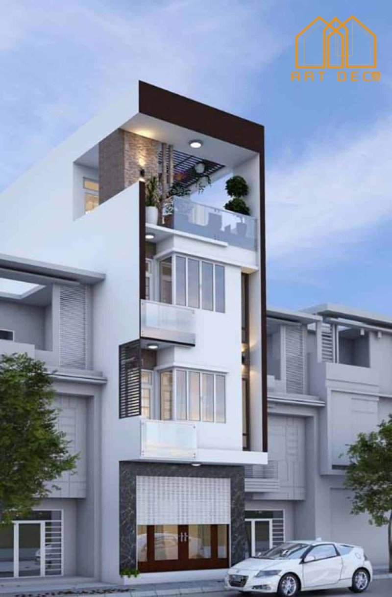 nhà 60m2 kết cấu 4 tầng