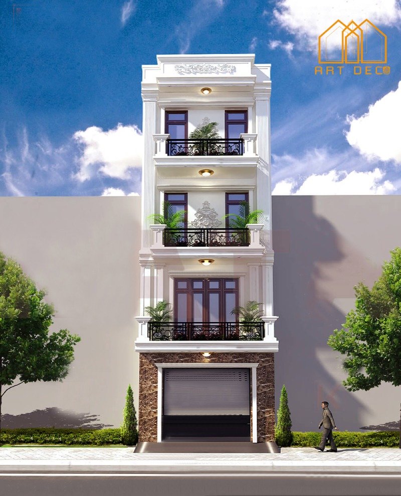 nhà 4 tầng mặt tiền 4m