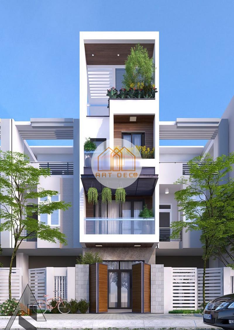 nhà mái bằng 4 tầng chắc chắn và đẳng cấp