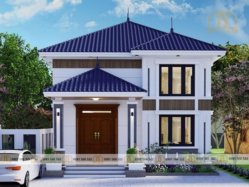 Mẫu nhà gác lửng mái nhật khá được yêu thích hiện nay