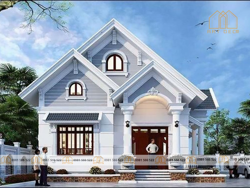 nhà mái thái có gác lửng khá phổ biến ở khu vực nông thôn