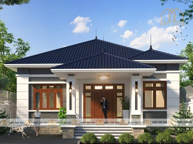 Nhà mái nhật 1 tầng tối ưu chi phí thi công xây dựng đáng kể