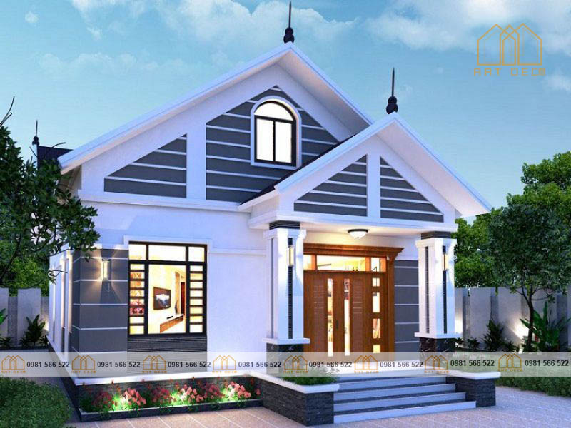 Mẫu nhà cấp 4 tối giản theo phong cách hiện đại