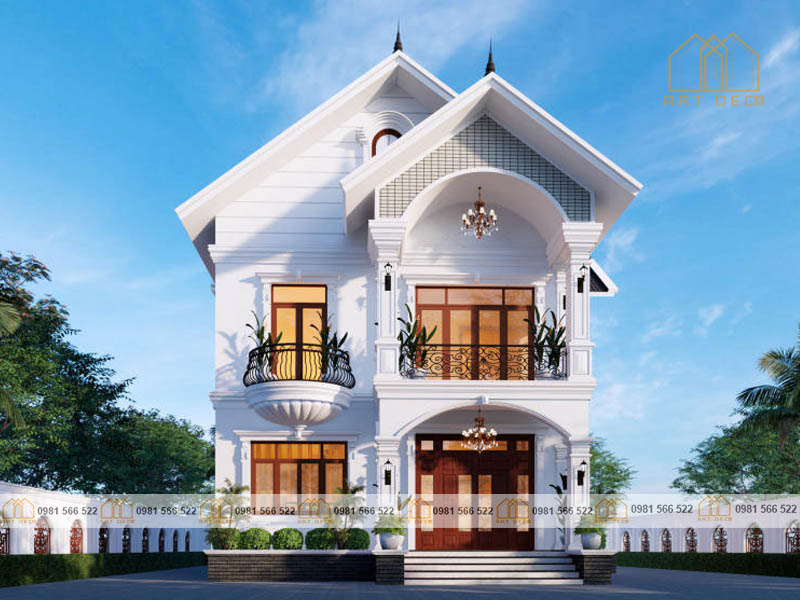 Nhà mái Thái 2 tầng giúp bạn tận dụng tối đa không gian thiết kế nhà ở tiện nghi