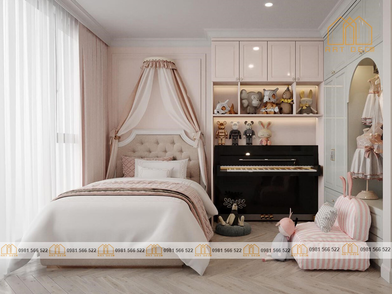 Mẫu phòng ngủ cho bé đậm phong cách sang trọng đẳng cấp