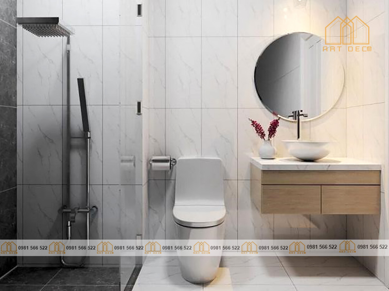 Phong cách nhà tắm tối giản thích hợp với nhiều lối kiến trúc hiện đại