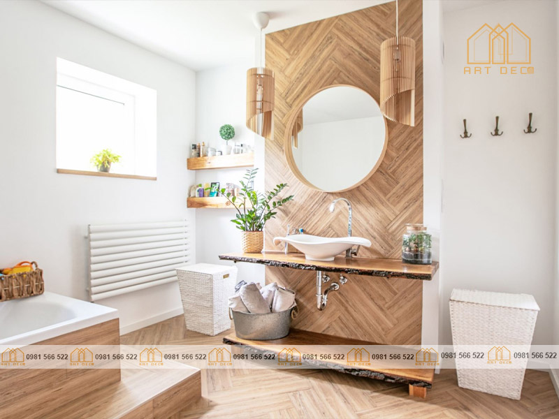 Nhà tắm phong cách Scandinavian thanh lịch được nhiều bạn nữ yêu thích