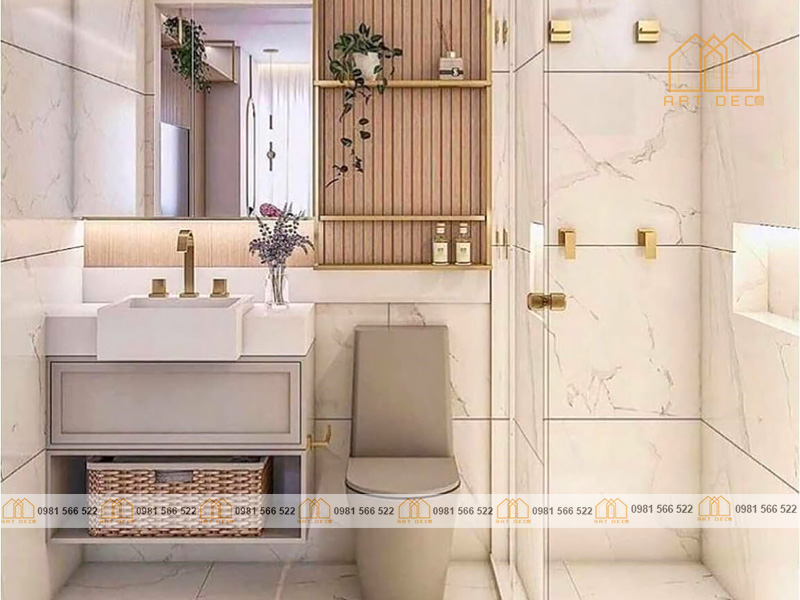 Nhà tắm phong cách Singapore phản ánh vẻ đẹp thanh lịch nhưng sang trọng